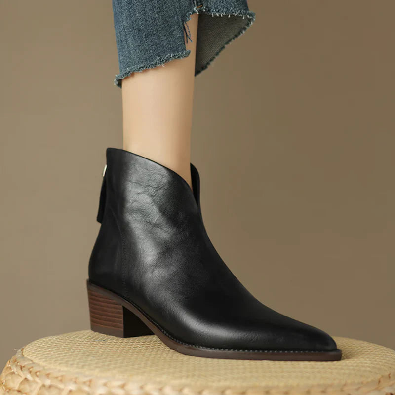 Vela │ Premium Leather Orthopedic Ankle Boots