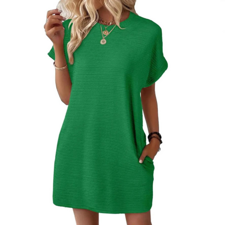 Ensley │ Casual Minimalist Round Neck Summer Dress