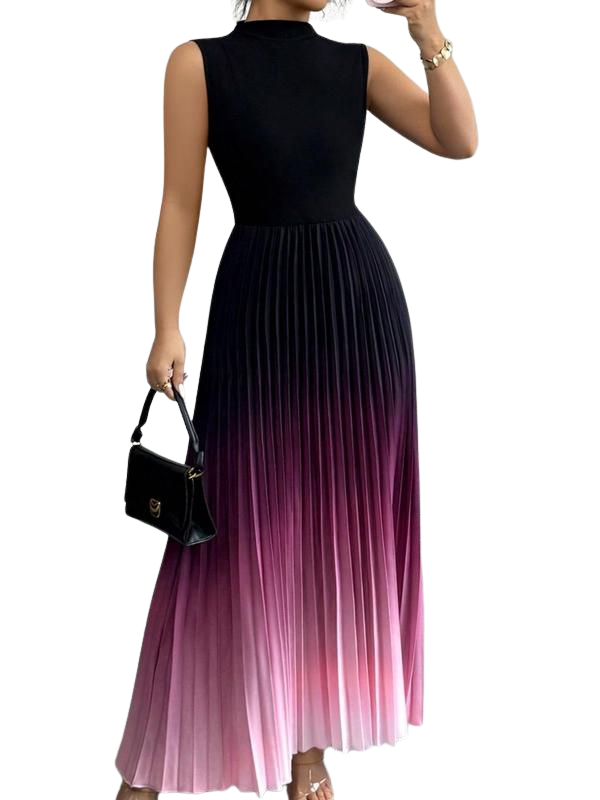 Yuna | Elegant Ombre Sleeveless Evening Dress