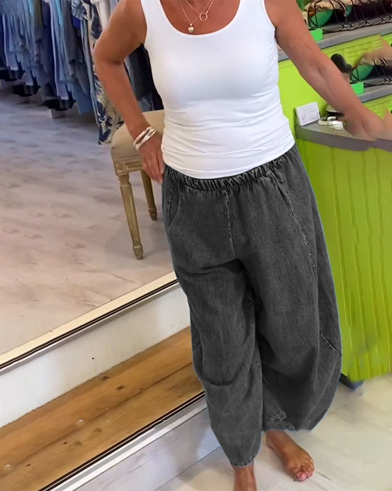 Roxanne │ Relaxed Jeans with Elastic Waist