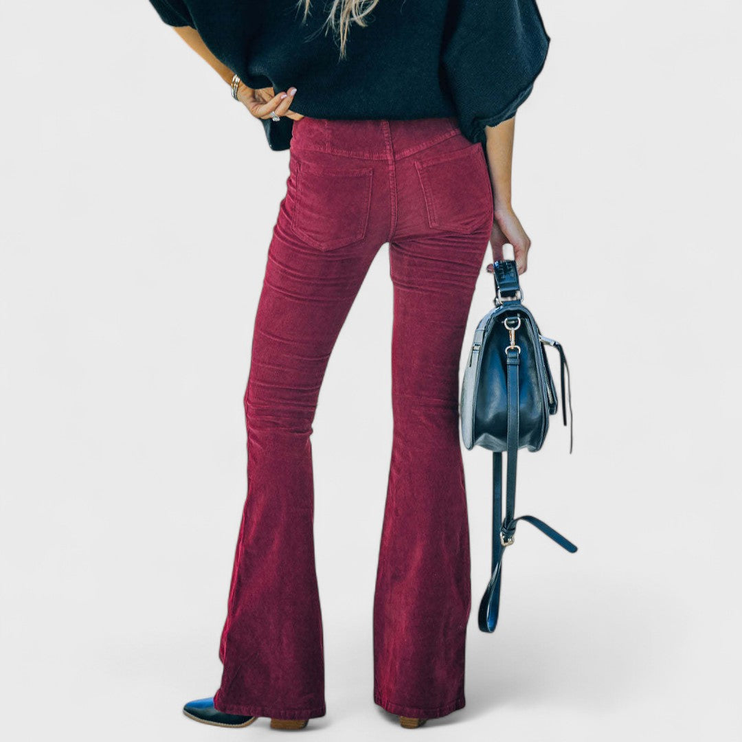 Cindy  | Flared Corduroy Pants