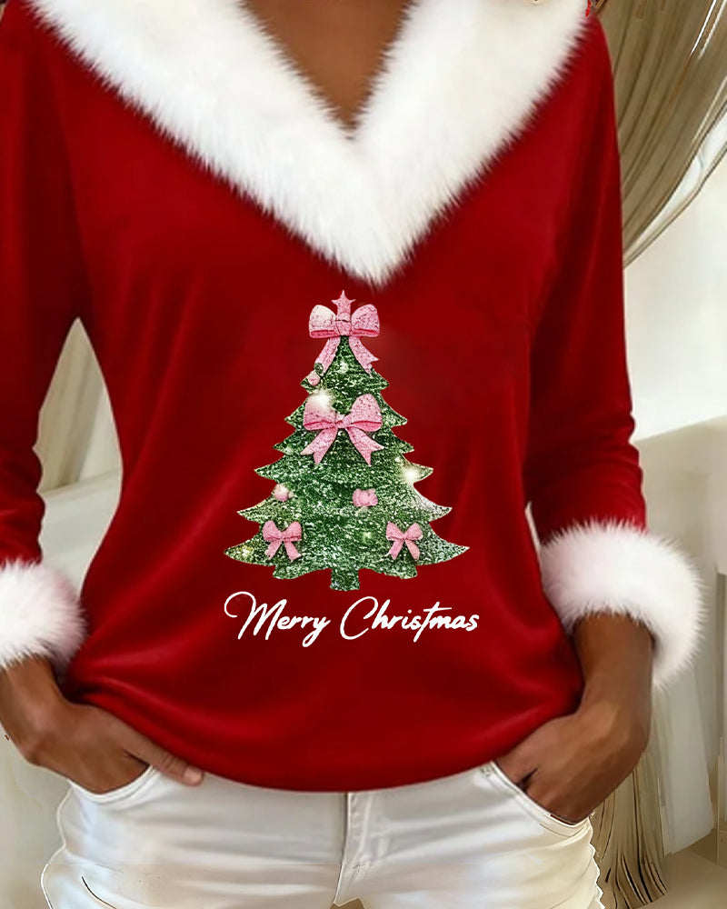 XMas | Festive Faux Fur Christmas Top
