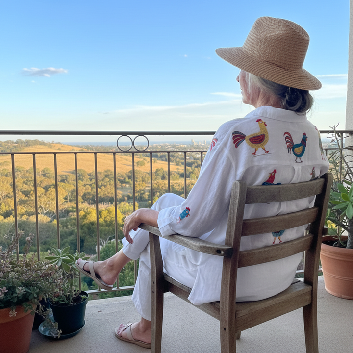 Ingrid | Playful Hen Blouse