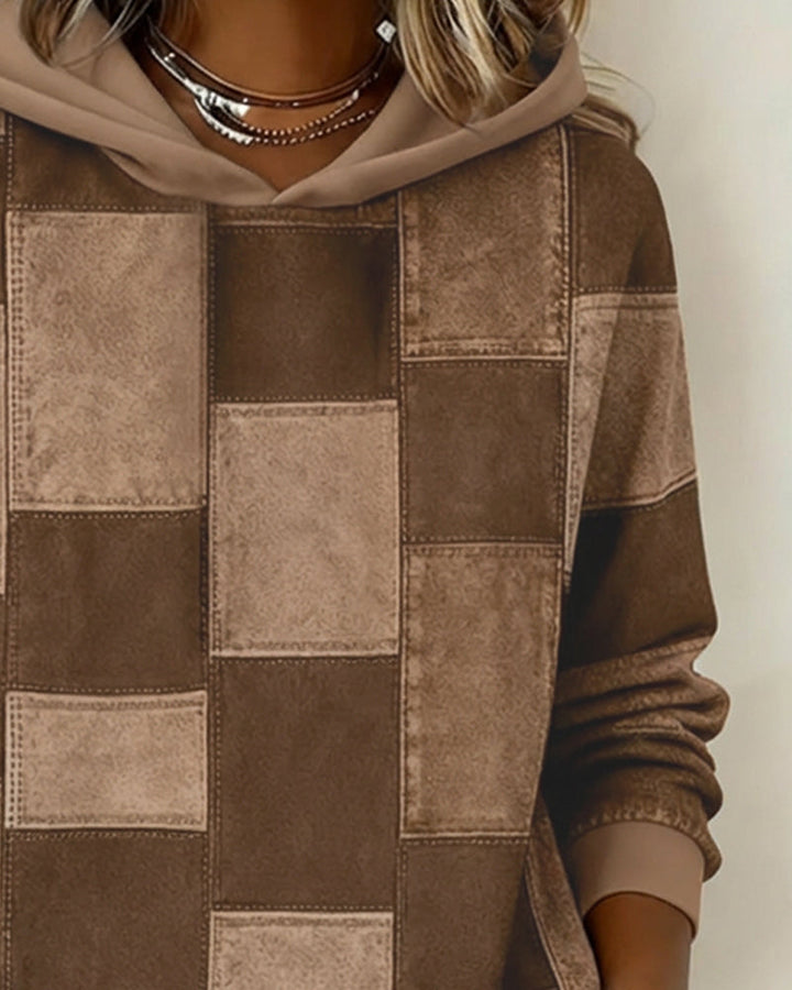 Ciana │ Stylish Checkered Hoodie