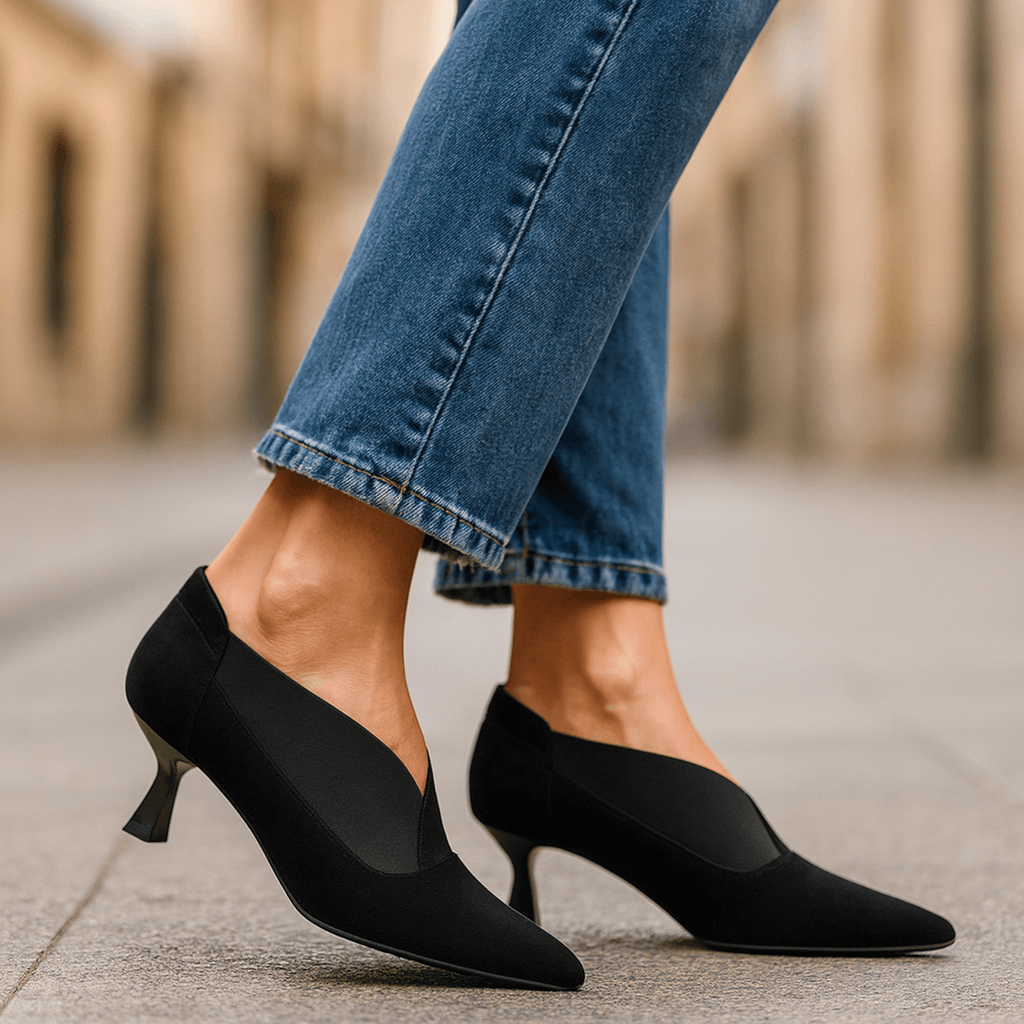 Enola | Elegant Suede Heels