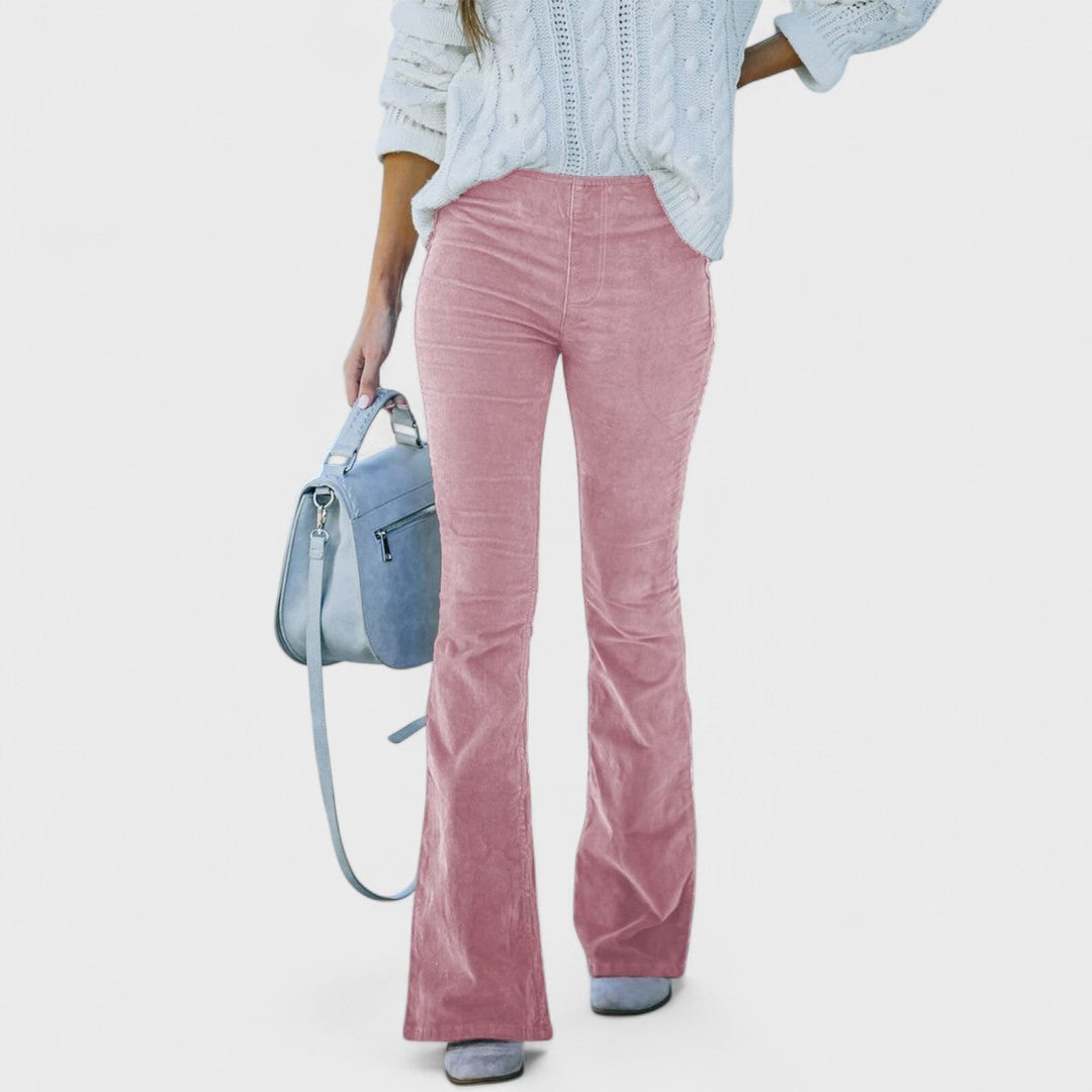 Cindy  | Flared Corduroy Pants