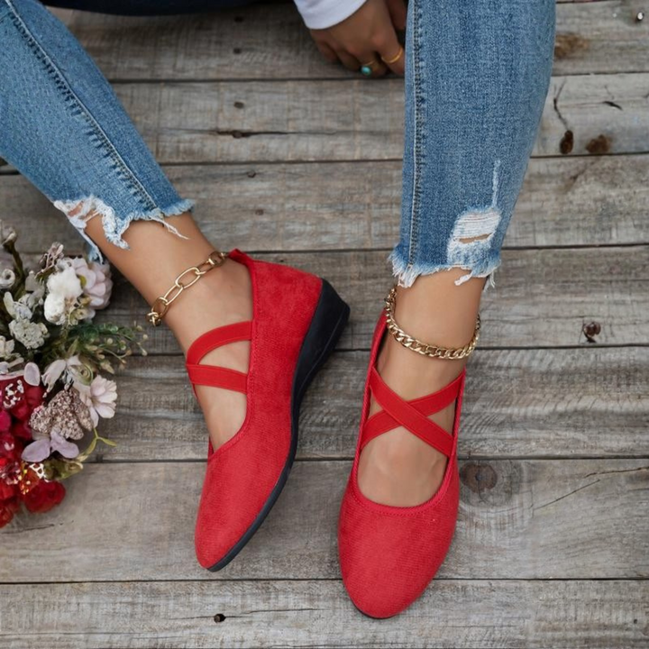 Devon | Comfort Wedge Ballet Flats