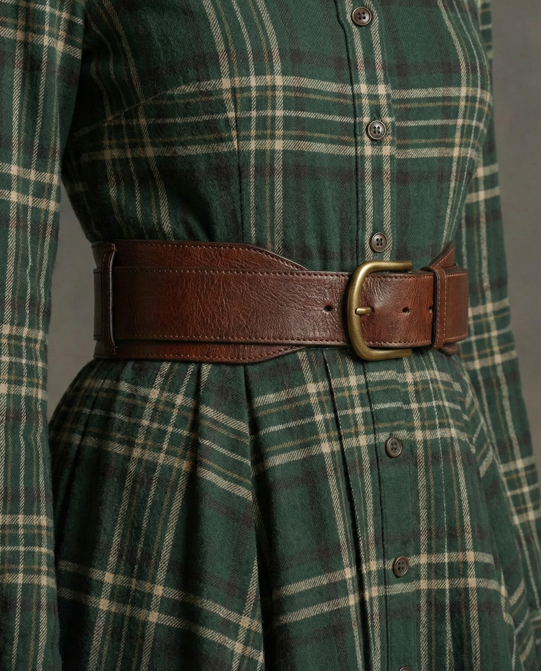 Kinsley | Vintage Style Maxi Shirt Dress