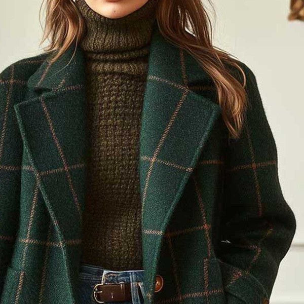 Caprice │ Elegant Plaid Coat
