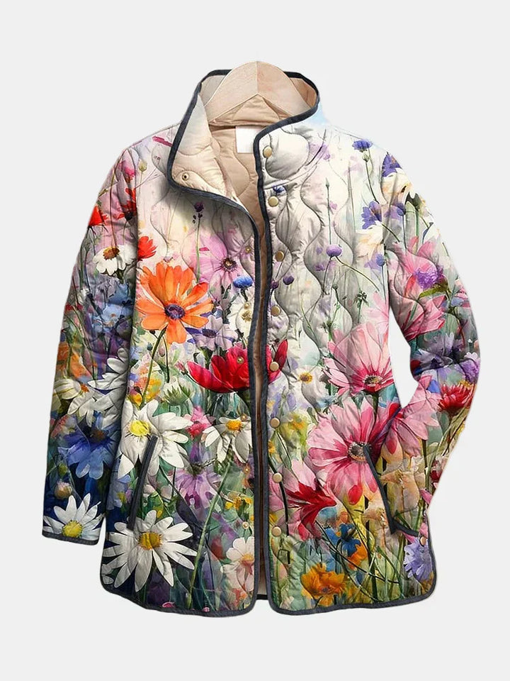 Kalea | Vintage Charming Floral Quilted Jacket