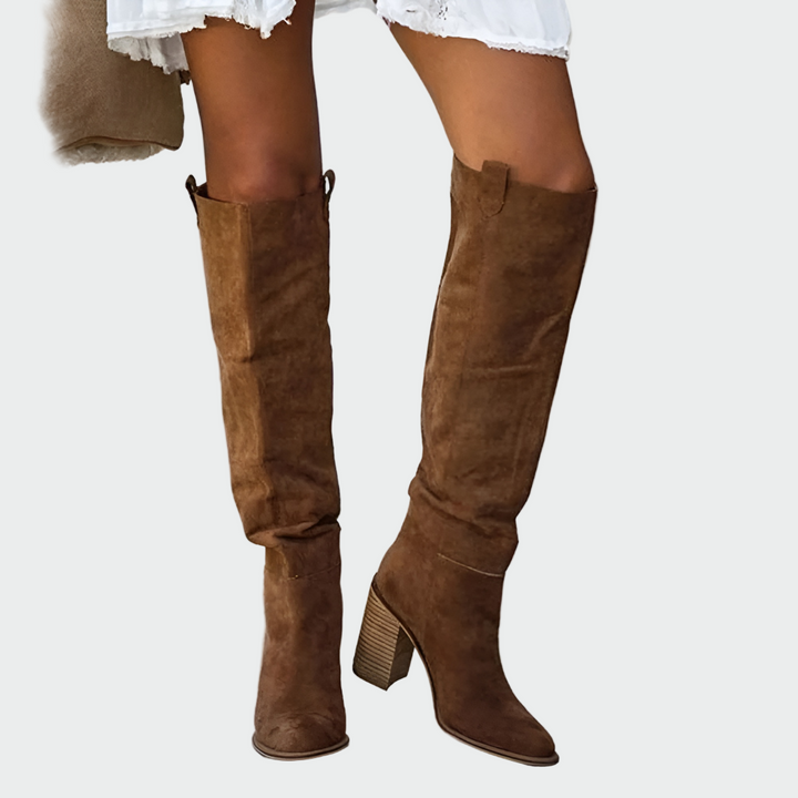 Odette | Knee-High Leather Orthopedic Boots
