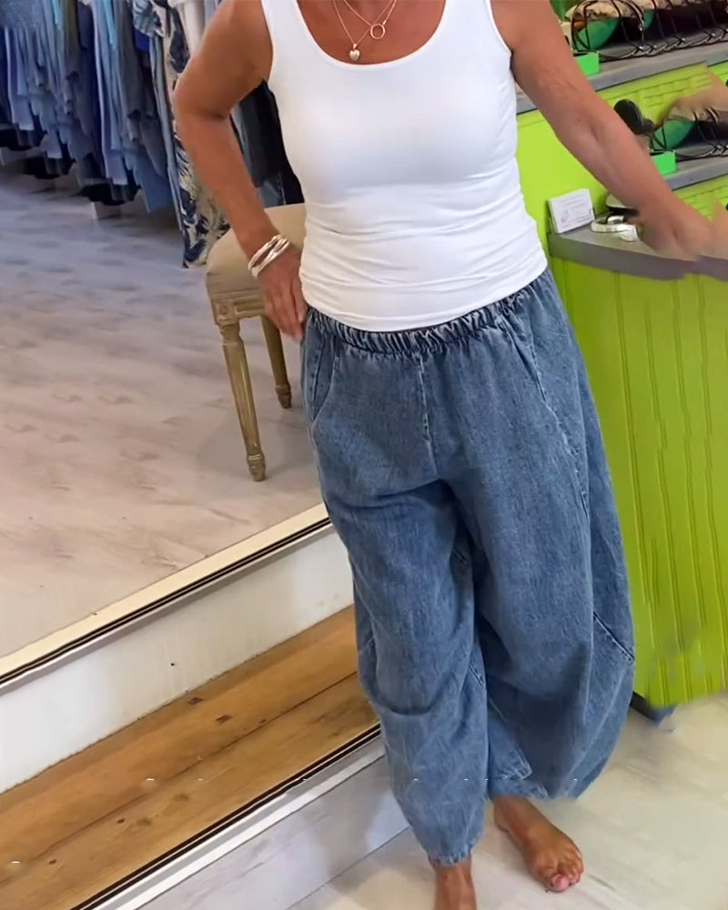 Roxanne │ Relaxed Jeans with Elastic Waist