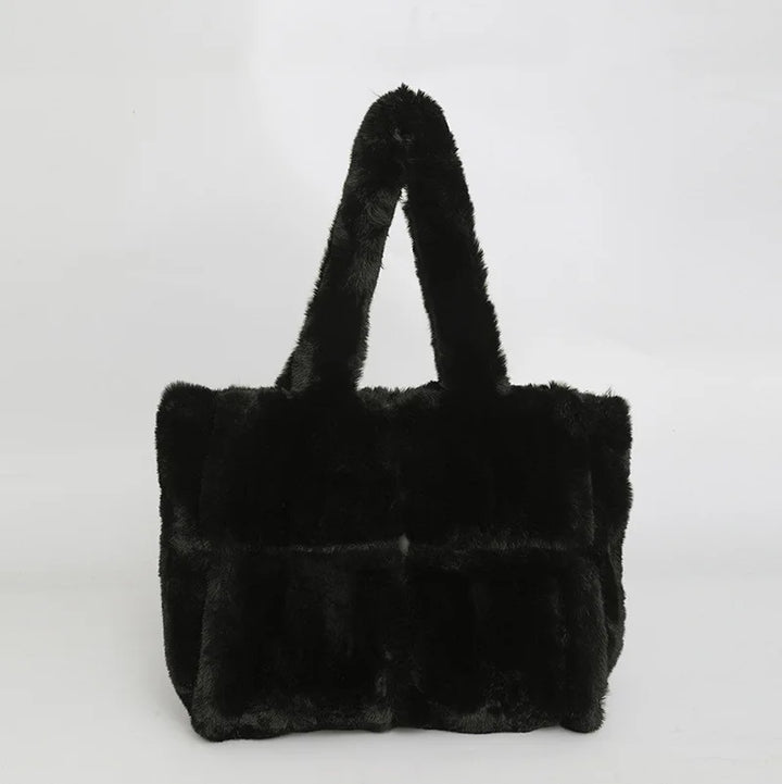 Gretchen | Faux Fur Shopper Tote