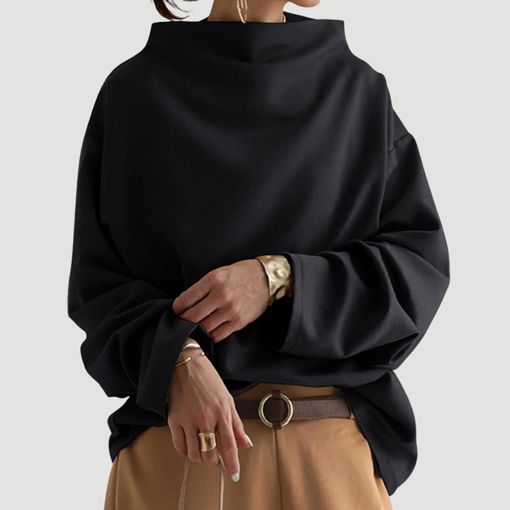 Hazel | Minimalist High-Neck Sweater