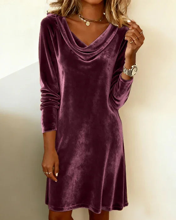 Marina | Loose Fitting Velvet Dress