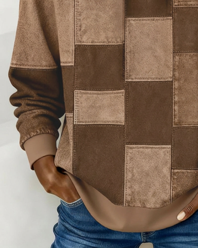 Ciana │ Stylish Checkered Hoodie